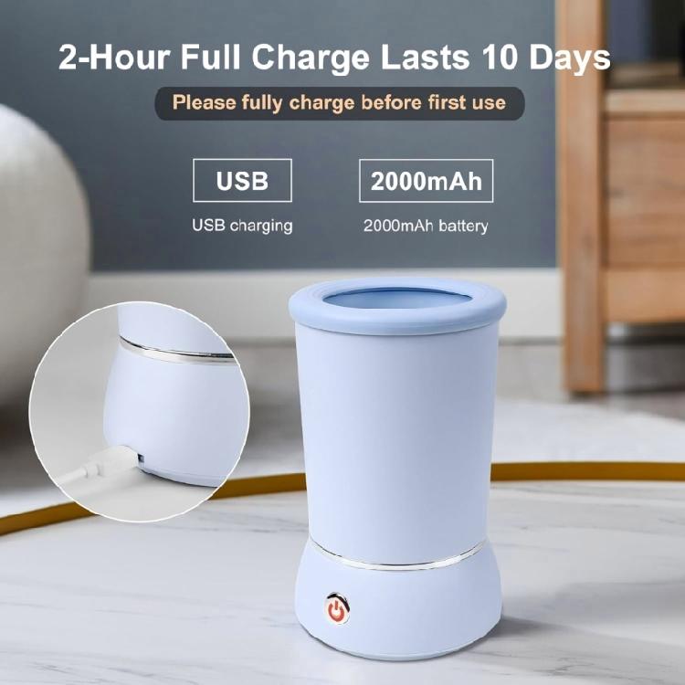 Перезаряжаемая автоматическая мойка лап для собак, электрическая чашка для чистки с силиконовыми щетками для ежедневного использования домашними кошками и собаками