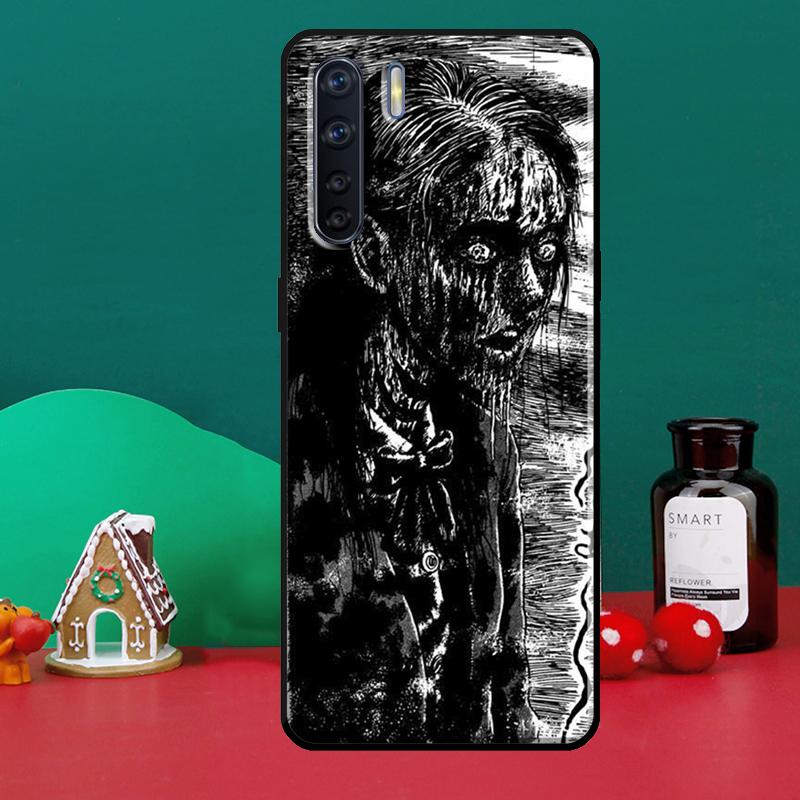 Чехол Junji Ito Horror Manga для OPPO A5 A9 A31 A53 2020 A53S A1K A3S A5S A15 A52 A72 A83 A91 A54 A74 A94 Coque
