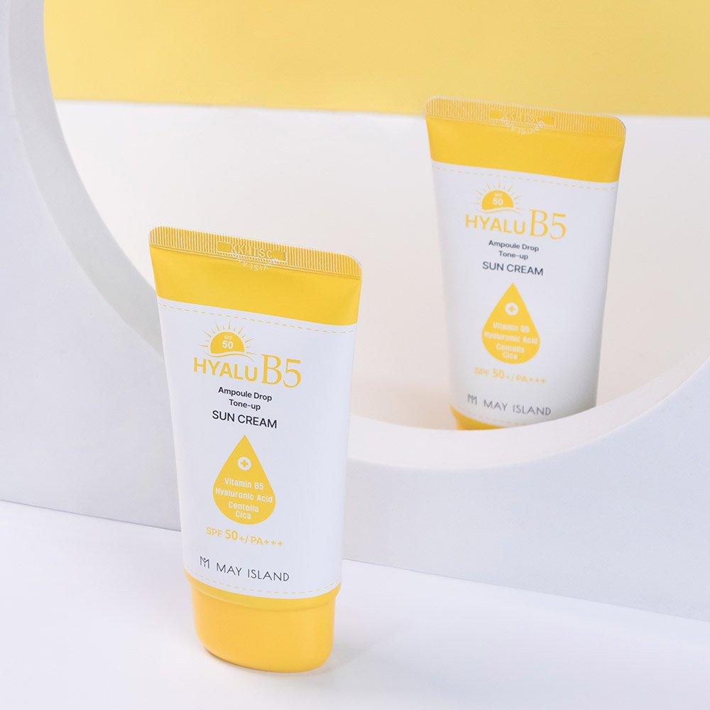 May Island Hyalur B5 Ampoule Drop Tone Up Солнцезащитный крем 70 мл