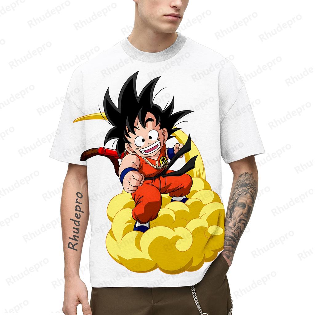 Японская аниме-футболка Super Saiya для мужчин Y2k Goku с коротким рукавом для детей и мужчин 100-5XL 2024 Футболки свободного покроя, модная уличная одежда