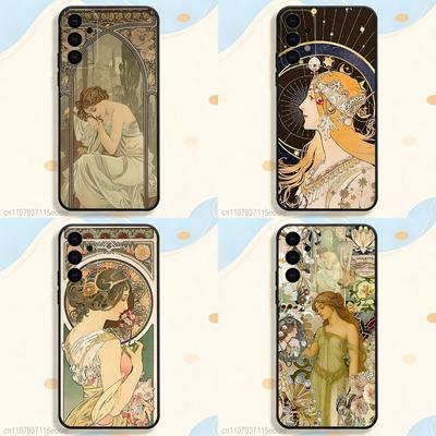 ART Альфонс Муха Чехол для телефона Samsung S26 S24 S22 S25 Ultra S9 S20 FE S23 Plus S10 S21 Ударопрочный Чехол Funda
