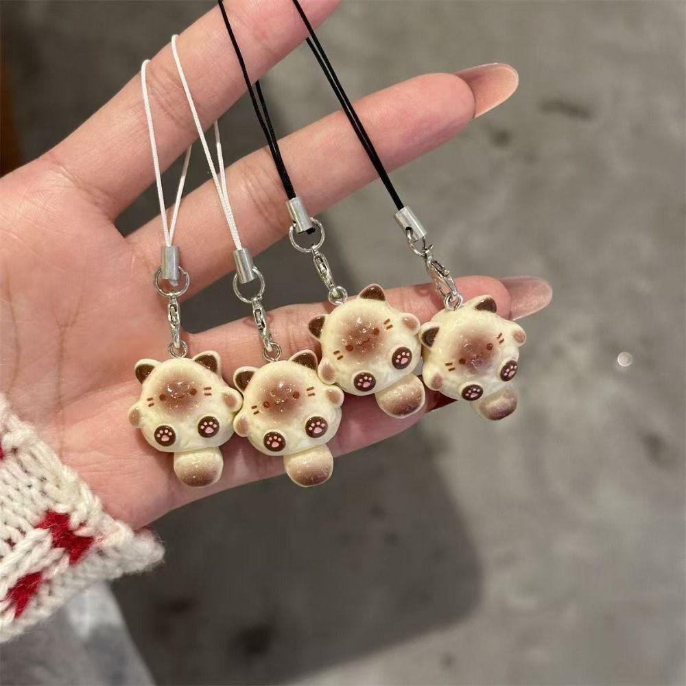 Очаровательный дизайн ремешок для мобильного телефона брелок котенок новый подвеска для сумки на любой случай