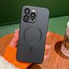 Роскошный чехол для телефона с беспроводной зарядкой MagSafe для iPhone 16 15 14 13 12 11 Pro Max 16 Plus Магнитная защита объектива Матовая крышка