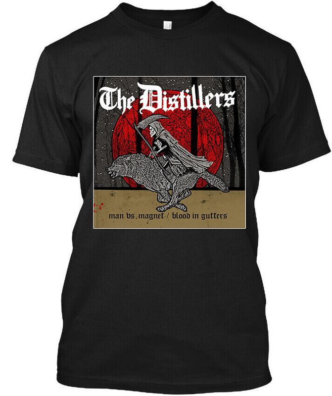 Ограниченная Новая Популярная The Distillers Человек против. Магнитная американская графическая унисекс футболка