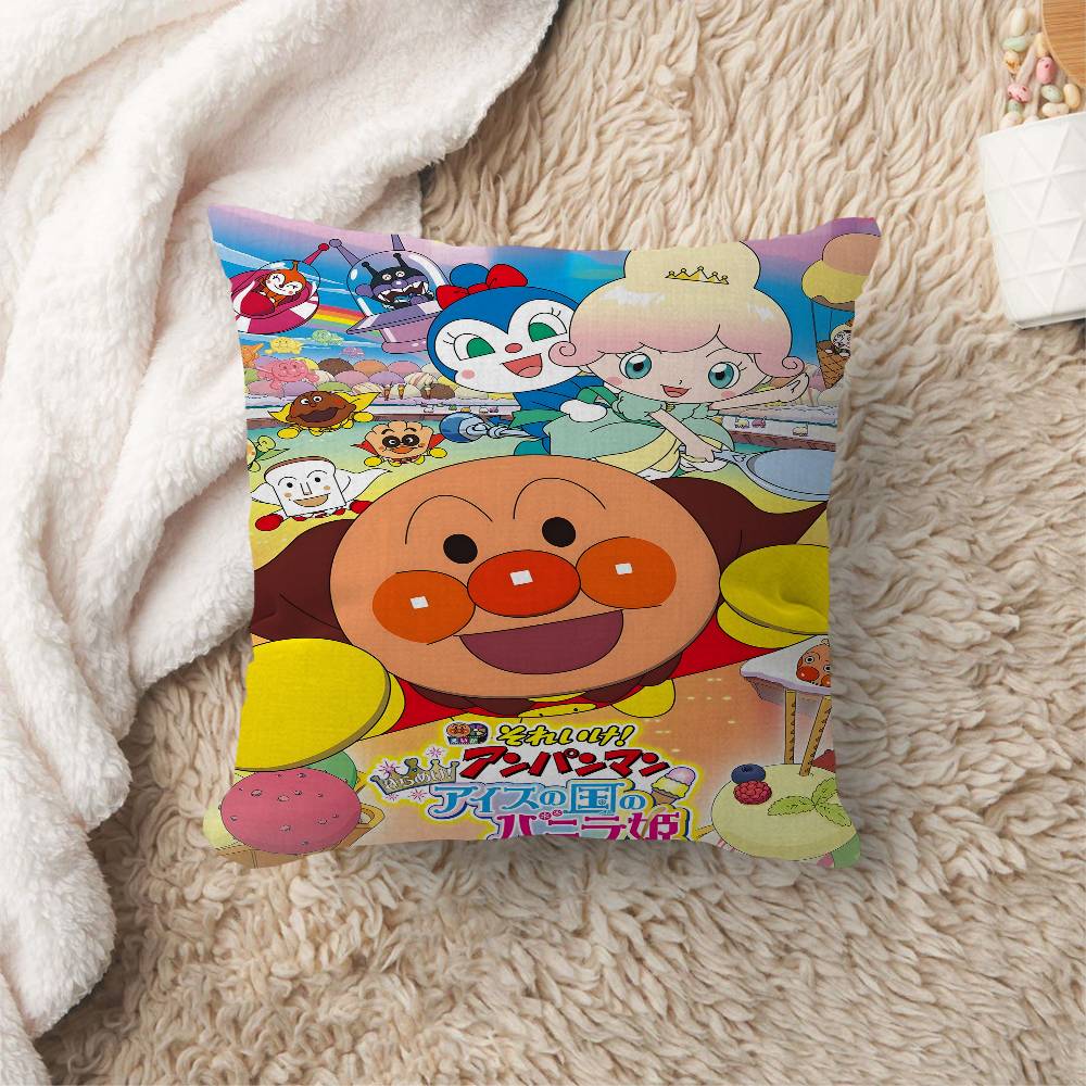 Anpanman Office Cushion Pillowcase Car Cushion CoverXCM Lumbar Pillowcase Sofa Pillowcover