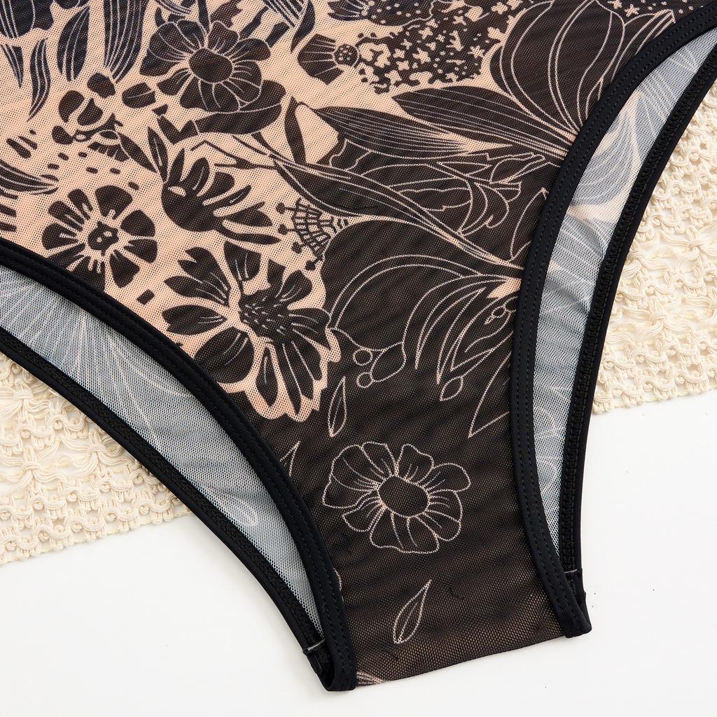 Винтажный цельный купальник с длинным рукавом для защиты от УФ-излучения для женщин Ретро купальный костюм Удобный стильный купальник для пляжа и бассейна