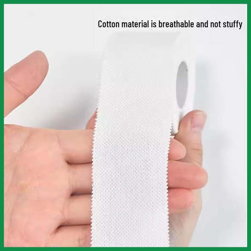 Белая спортивная лента с зубчатым краем: Тонкий хлопковый бинт для запястья и локтя