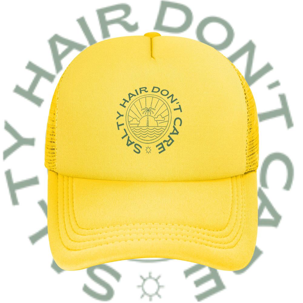 Salty Hair Dont Care Beach Palm Sun Baseball Cap Anime Graphic Hats Adult Unisex Women Sports Outdoor