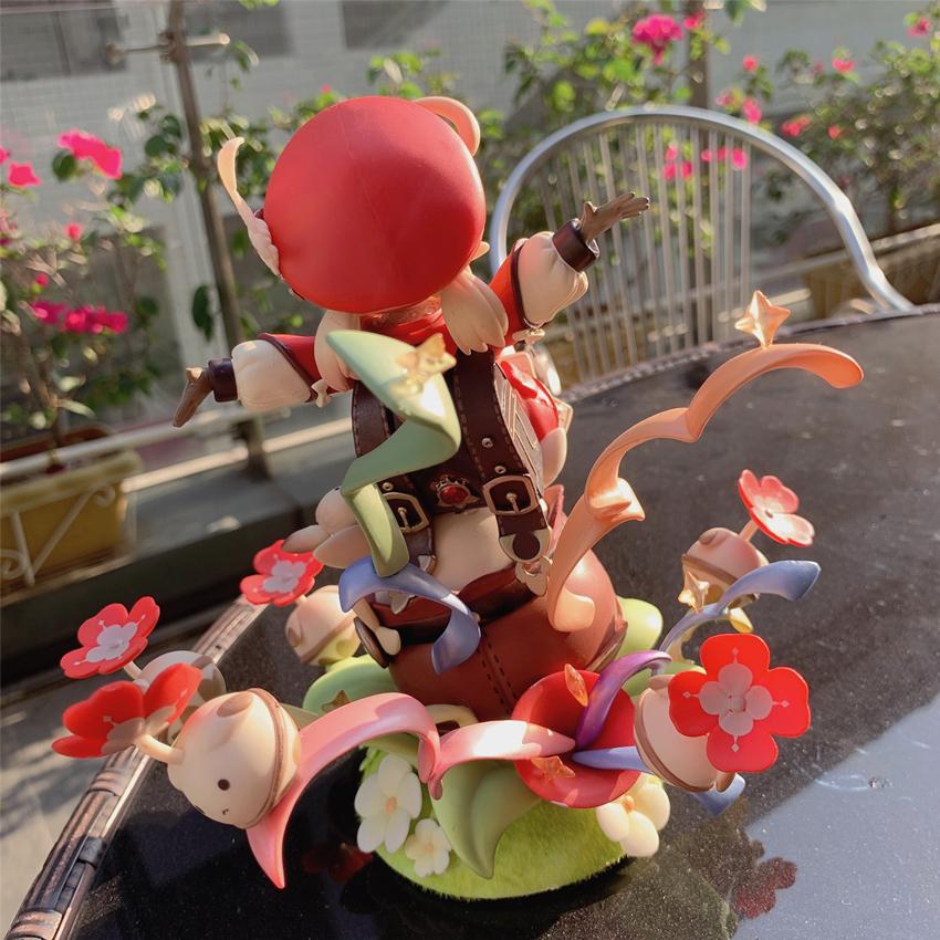 18СМ Фигурка Геншин Импакт Кли Вер Девушка Мондштадт Великолепная и искрящаяся ПВХ Модель Действия Игрушки Коллекция Куклы Подарки