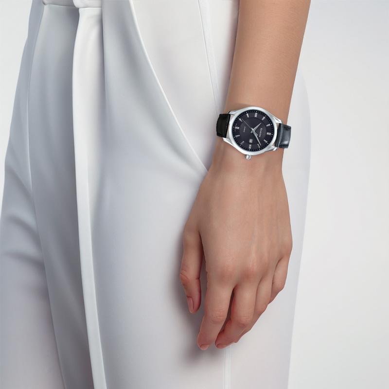 Casio SHEEN Стекло Зеркало из Искусственного Сапфира Солнечные Водонепроницаемые Элегантные Бизнес-Часы Кварцевый Механизм Ремешок из Натуральной Кожи Японские SHS-4522L-1AUPR