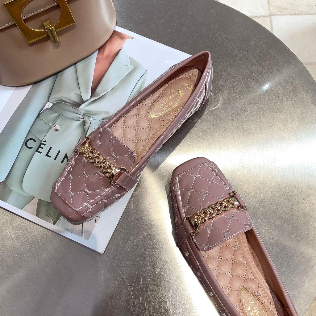 Fashion New Women Flat Shoes 2025 Casual Fashion Slip-on Ballerina Woman Flats Patent Leather Loafers Ladies Spring Autumn Lady Footwear