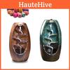 Waterfall Ceramic Backflow Smoke Incense Burner Censer Holder Home Gift Decor