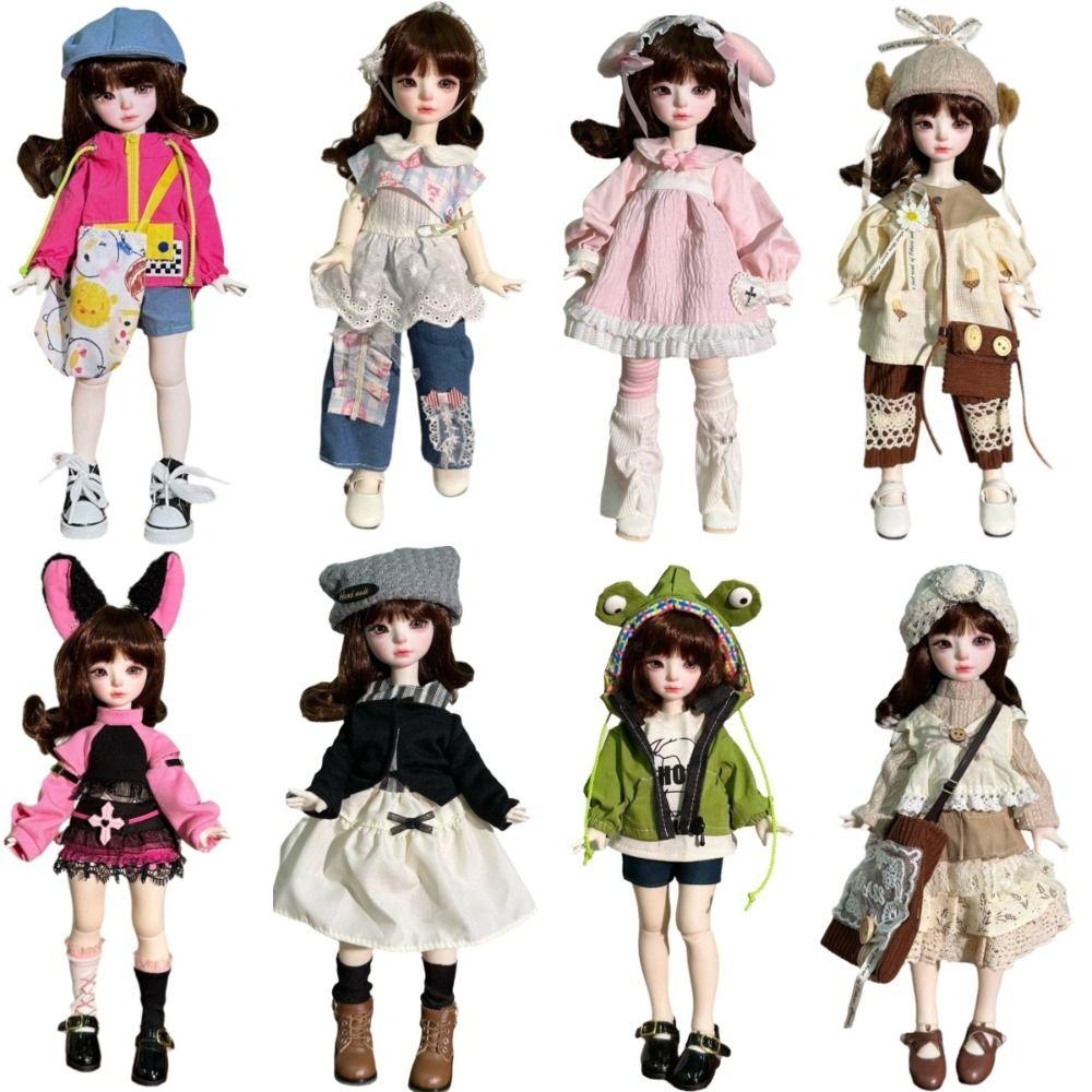 11.8 Inch BJD Doll 6 Points Joint Multi-joint Doll Cute Clothes Handmade Doll Clothes DIY Projects