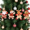 1PC Fabric Ornaments Reindeer Decorations Cloth Pendant Snowman Christmas Tree Elk Christmas Santa Claus Figurines