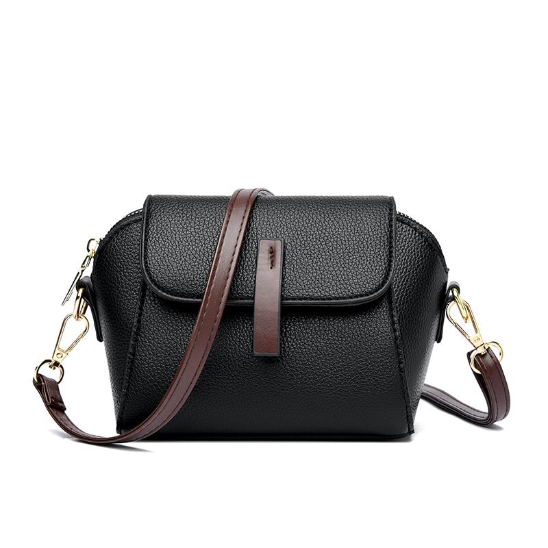 Casual Style PU Leather Shoulder Bag For Women Solid Color Flap Crossbody Bag Classic Fashion Women's Bag