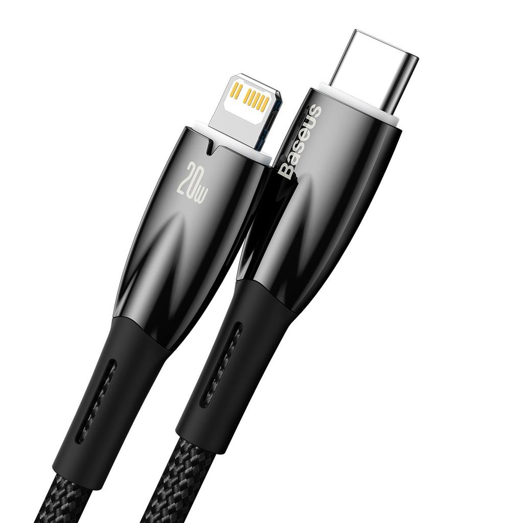 iPhone USB-C - Lightning 480Mb/s PD 20W Fast Charging Cable 2m Black