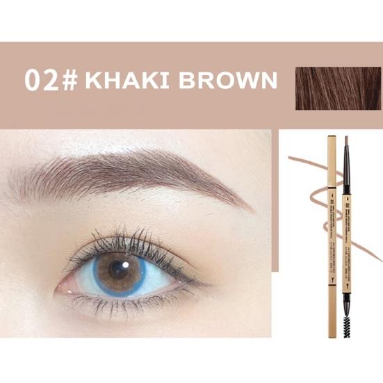 Eyebrow Pencil with Brush Professional Waterproof Sweat-proof Eye Brow Liner Long Lasting Makeup Easy To Color