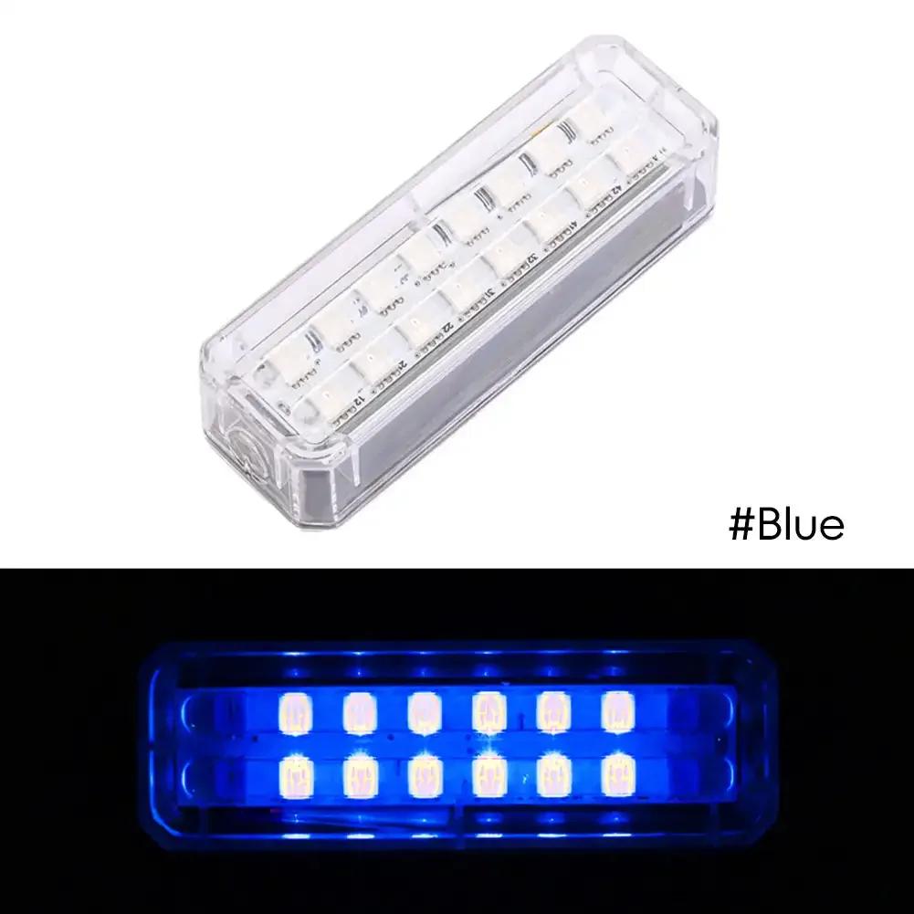 Автомобильный предупреждающий свет на солнечной энергии Светодиодный фонарик Индикатор Ночной световой сигнал Стробоскопический предупреждающий свет Ходовой фонарь Прозрачный для всех транспортных средств