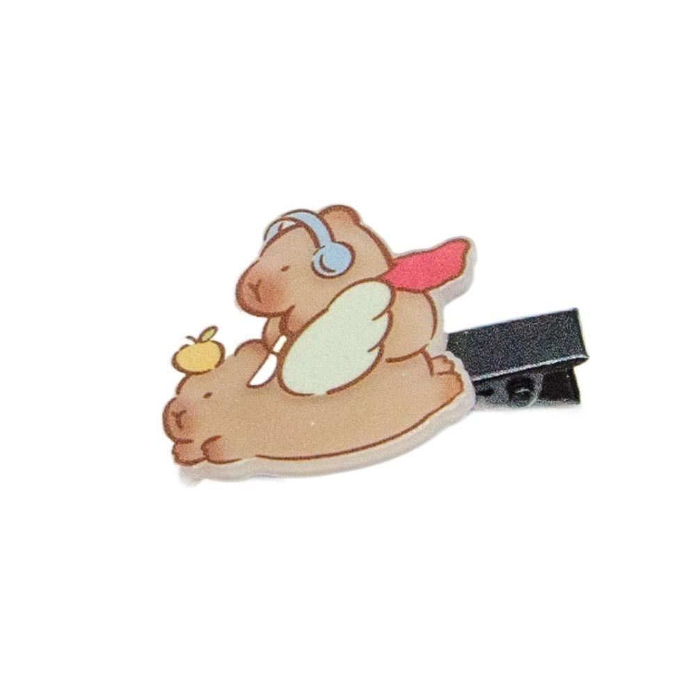 Cute Cartoon Duckbill Clip Waterproof Animal Barrettes Gifts Capybara Hairpin  School