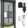 12/24/48Pcs Window Screen Clip with Screws Fastens Winter Window Screens Storm Windows Storm Panels Screen Door Offset Window Clips