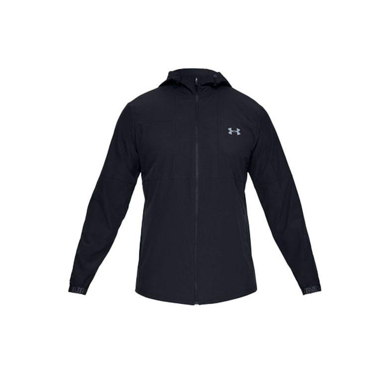 Under Armour Мужская тканая куртка с капюшоном Vanish Черная 1345725-001