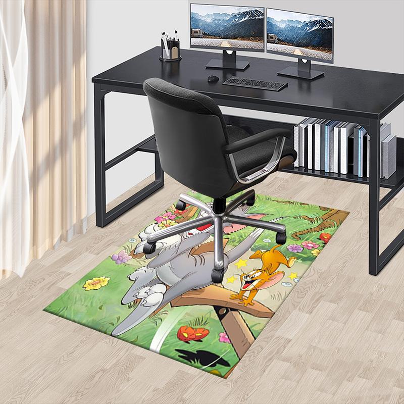 Tom Jerry Adventure Carpet For Playroom Bedroom Living Room Sofa Home Decorkids Game Area Rug Nonslip Floor Mat
