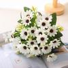 5 Fork 15Head Artificial Daisy Gerbera Flower Chamomile Flower Wedding Home Decoration Arrangement Party Decoration
