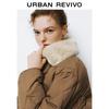 UR Women's Retro Color-block Quilted Down Jacket
