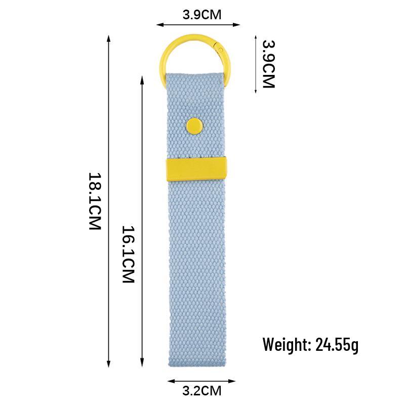 Korean INS Style DIY Canvas Embroidery Keychain - Handmade Heat Transfer Blank Keyring Pendant.