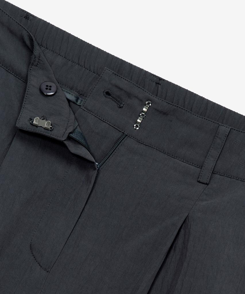 MIND BRIDGE WOMEN [W] Single-Pleat Wide Back Elastic Pants