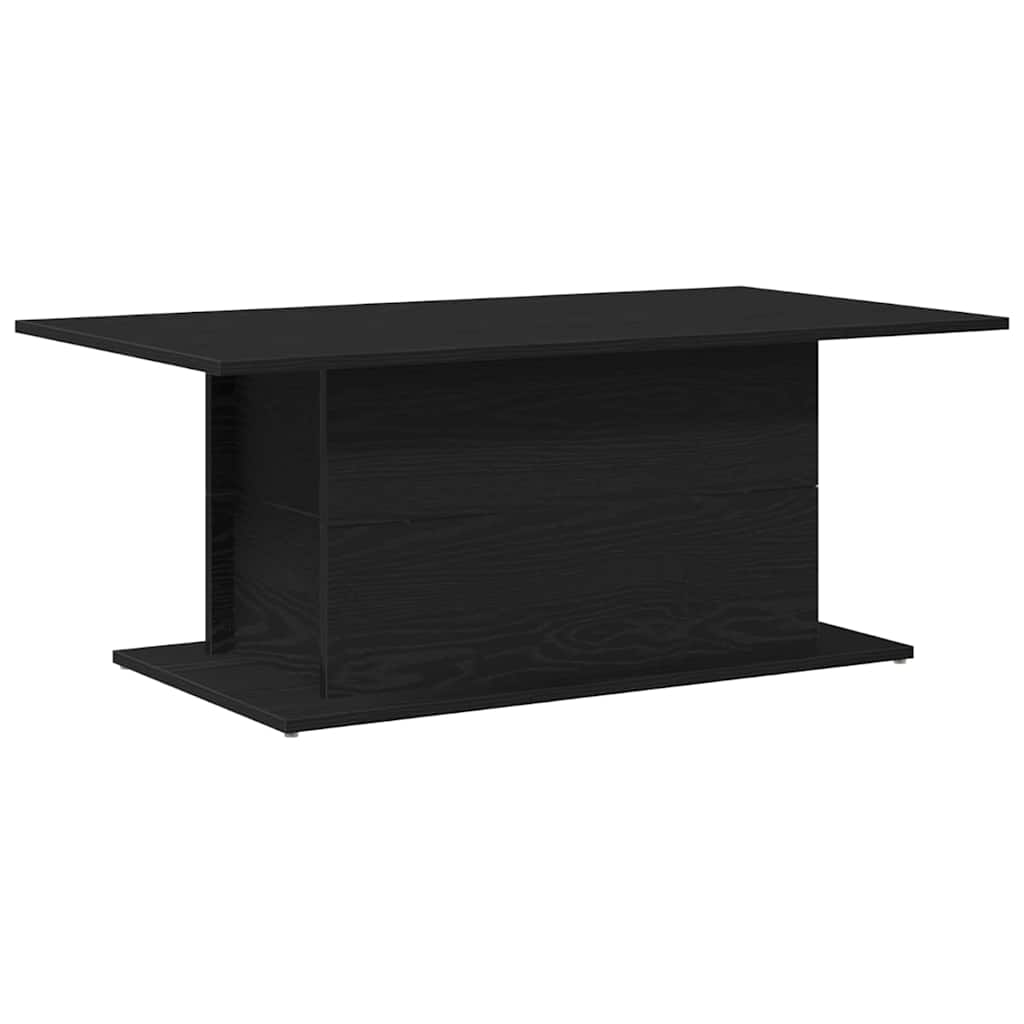 Coffee Table Black Oak Look 102 x 55.5 x 40 cm