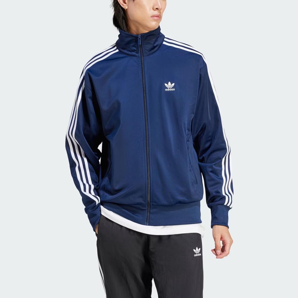 adidas Оригинальная спортивная куртка Adicolor Classics Firebird Мужские топы синие IR9893