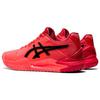 Asics Gel-Resolution 8 Удобная Ткань Синтетическая Кожа Низкий Верх Кроссовки для Бега Женские кроссовки Красный Черный 1042A131-701