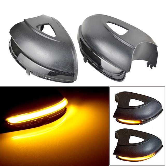 2pcs For Volkswagen VW Golf 6 MK6 GTI R32 08-14 2Pcs Car Dynamic LED Turn Signal Light Rearview Mirror Blinker Indicator