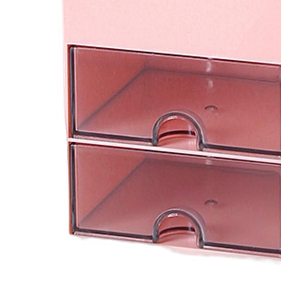 Двухслойный настольный ящик для хранения с ящиками и несколькими отделениями, органайзер для косметических канцелярских принадлежностей, чехол для домашнего офиса