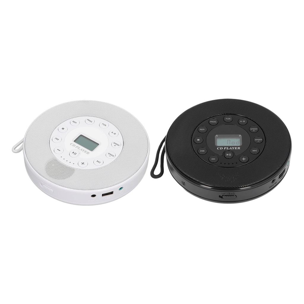 Портативный CD-плеер с динамиками Anti Skip 1500mAh перезаряжаемый CD-плеер для CD CD RW MP3