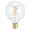 G95 LED Single Spiral Flexible Filament Light Bulb 27 4W 110V Retro Bulb for Dining Room Bar Decor