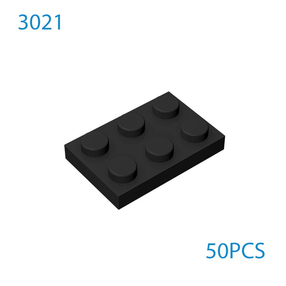 50 шт. DIY MOC Строительные блоки Тонкие Фигурки Кирпичики 2x3 Точки 12Цветов Образовательные Совместимые 3021 Игрушки для Детей Рождественский подарок