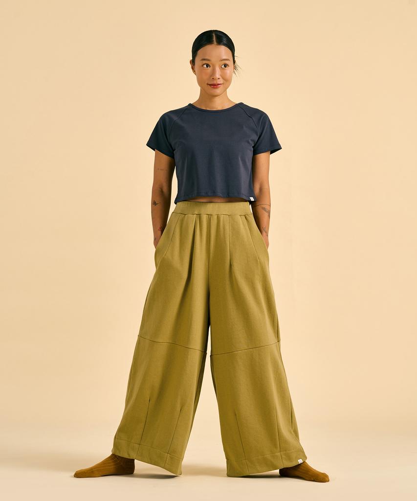 DHYANI Bold Wide Pants (Gloomy Yellow)