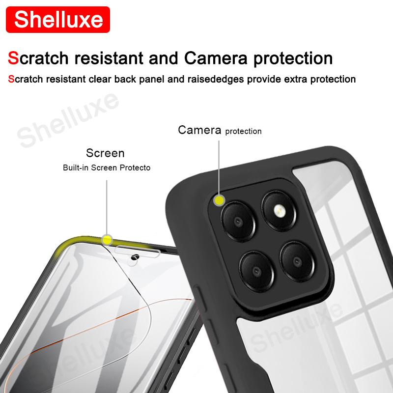 Прозрачный чехол Shelluxe на 360 градусов для всего корпуса, передняя+задняя часть, для Xiaomi 14 14T Pro Mi 14 Mi14 Ultra Mi14T Pro, силиконовый двусторонний чехол для телефона