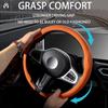 BGZ1 Новая оплетка рулевого колеса с текстурой Наппа, подходит для RENAULT Kadjar/Koleos/Captur/Fluence/Mégane, всесезонная комфортная оплетка