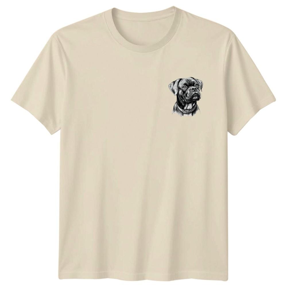 Boxer Dog Portrait Dogs Animals Unisexs TShirt Unisexs Tee Graphic Unisex Top