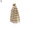 Fashion Mini Ringlet Curly 20cm Hair Tresses Doll Wig Kids Toy Baby Girls Gift