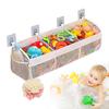 Органайзер для игрушек для ванной, 3 отделения, коробка для хранения игрушек для ванной, настенная полка для игрушек для ванной, для легкого доступа и сортировки игрушек