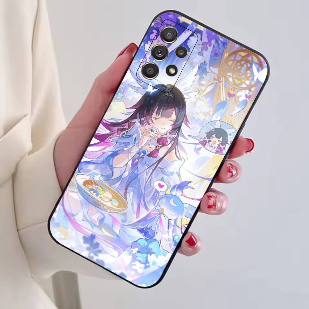 Чехол для телефона Genshin Impact Дамселетт Коломбина Для Samsung S25,S24,S21,S22,S23,S30,Ultra,S20,Plus,Fe, Мягкий силиконовый Черный чехол
