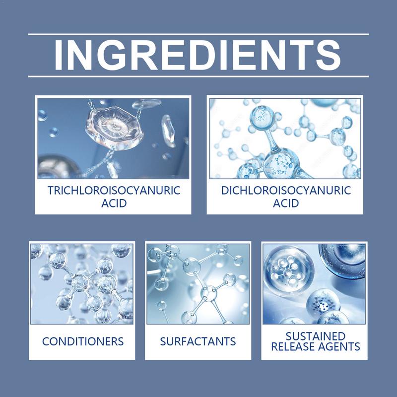 Таблетки для очистки бассейна Очищают воду Таблетки с хлором Инструмент для очистки воды Уход за водой Таблетки для бассейна Для наземного бассейна