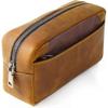 Leather Pencil Pouch Case,zippered Pen Pencil Holder Can Hold 80 Pens For School Office - CHUNC