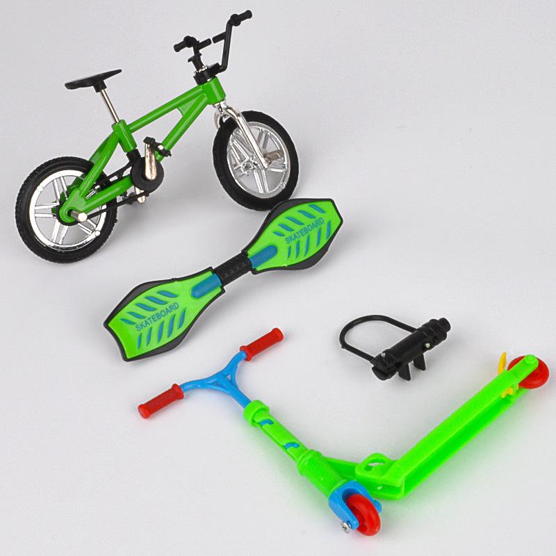 Finger Skate Board Bikes Tech Two Wheels Mini Scooter Fingertip Bmx Bicycle Set Fingerboard Shoes Deck Toys Boys Birthday Gifts