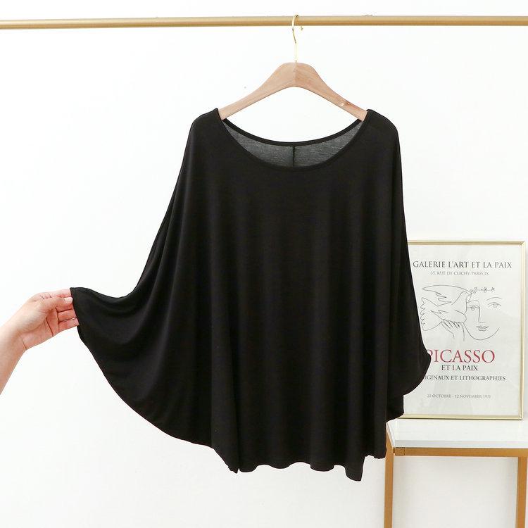 Plus Size 200 Jin Women's Batwing Sleeve Long Sleeve Modal T-Shirt