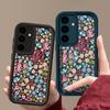 Красивый цветочный узор чехол для Samsung S24 FE S23 Ultra S22 S21 Plus A55 A54 A53 A52 A35 A34 A15 A14 цветы противоударный защитный объектив телефона чехол